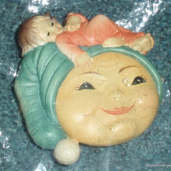 "Sleepy Head" ANRI Toriart Ferrandiz Christmas Ornament - Girl Sleeping on Moon! - Picture 2 of 3